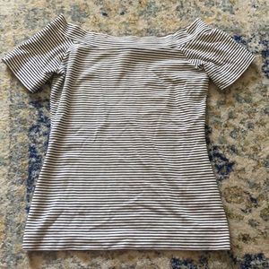Off-the-shoulder J. Crew top